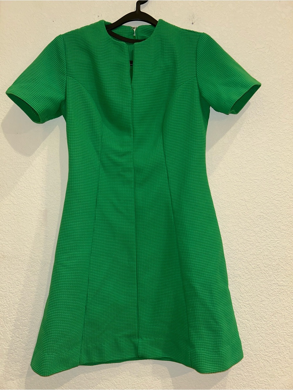 Sears 60s Emerald Green Short-Sleeve A-Line Dress